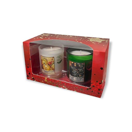 Picture of H&H  TWIN WICK CHRISTMAS CANDLE GIFT SET - 2 PIECES